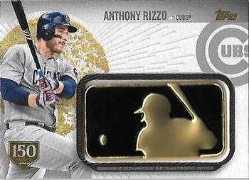 2019 Topps - MLB Logo Golden Anniversary Manufactured Patch 150th Anniversary #GAP-AR Anthony Rizzo Front