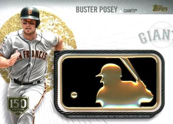 2019 Topps - MLB Logo Golden Anniversary Manufactured Patch 150th Anniversary #GAP-BP Buster Posey Front