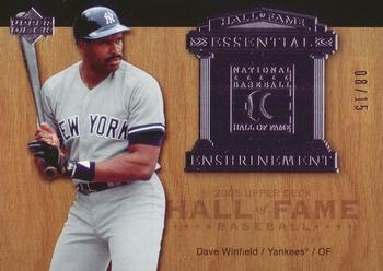 2005 Upper Deck Hall of Fame - Essential Enshrinement Silver #EE-DW1 Dave Winfield Front