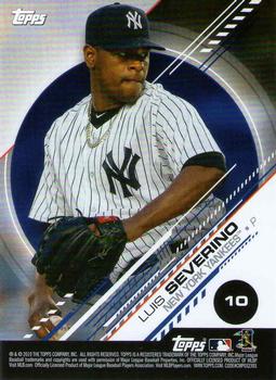 2019 Topps Stickers - Sticker Card Backs #10 Luis Severino Front