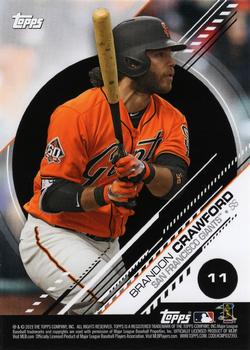 2019 Topps Stickers - Sticker Card Backs #11 Brandon Crawford Front