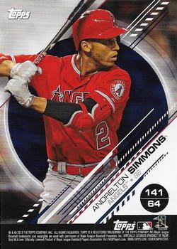 2019 Topps Stickers - Sticker Card Backs #64 / 141 Andrelton Simmons Front