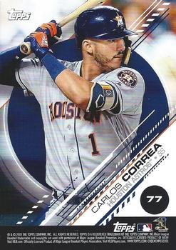 2019 Topps Stickers - Sticker Card Backs #77 Carlos Correa Front