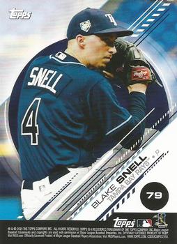 2019 Topps Stickers - Sticker Card Backs #79 Blake Snell Front