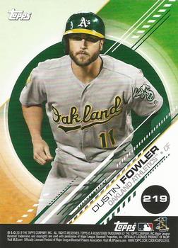 2019 Topps Stickers - Sticker Card Backs #219 Dustin Fowler Front
