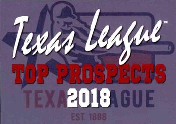 2018 Grandstand Texas League Top Prospects #NNO Checklist Front