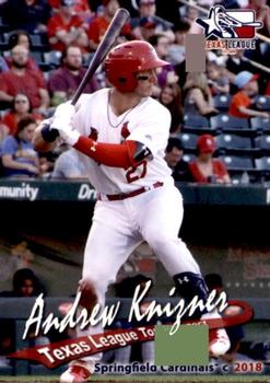 2018 Grandstand Texas League Top Prospects #NNO Andrew Knizner Front