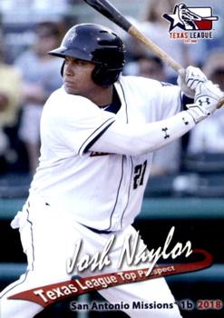 2018 Grandstand Texas League Top Prospects #NNO Josh Naylor Front