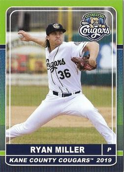 2019 Grandstand Kane County Cougars #NNO Ryan Miller Front