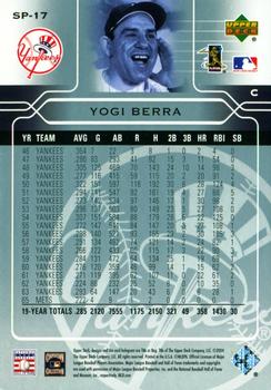 2005 Upper Deck - Hall of Fame Plaques #SP-17 Yogi Berra Back
