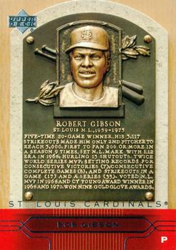 2005 Upper Deck - Hall of Fame Plaques #SP-19 Bob Gibson Front