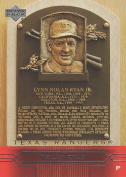 2005 Upper Deck - Hall of Fame Plaques #SP-22 Nolan Ryan Front