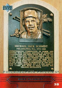 2005 Upper Deck - Hall of Fame Plaques #SP-23 Mike Schmidt Front