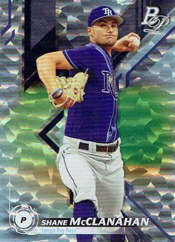 2019 Bowman Platinum - Top Prospects Ice #TOP-35 Shane McClanahan Front