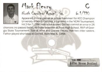 2007 Keene Swamp Bats #NNO Mark Fleury Back