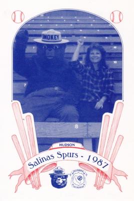 1987 Salinas Spurs Smokey #4 Maryann Hudson Front