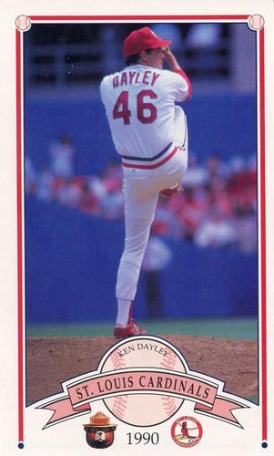 1990 St. Louis Cardinals Smokey #NNO Ken Dayley Front
