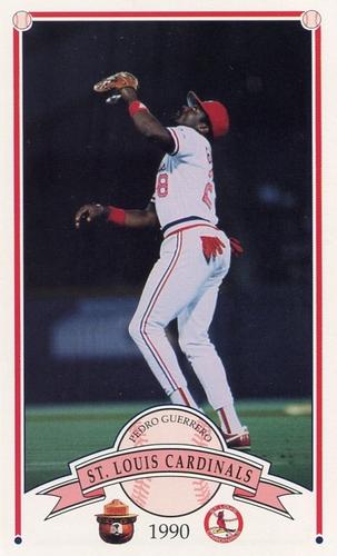 1990 St. Louis Cardinals Smokey #NNO Pedro Guerrero Front