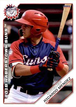 2019 Choice Hagerstown Suns #17 Ricardo Mendez Front