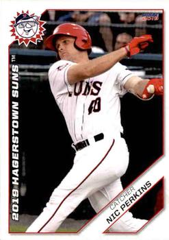 2019 Choice Hagerstown Suns #21 Nic Perkins Front