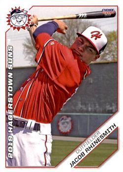 2019 Choice Hagerstown Suns #23 Jacob Rhinesmith Front