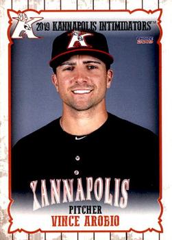 2019 Choice Kannapolis Intimidators #01 Vince Arobio Front