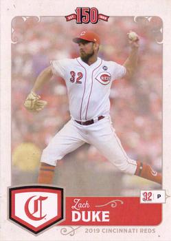 2019 Kahns Baseball Trading Card Cincinnati Reds Team Issued Zach Duke 