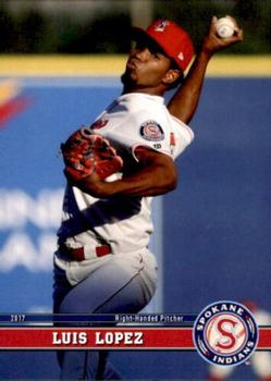 2017 Grandstand Spokane Indians #NNO Luis Lopez Front