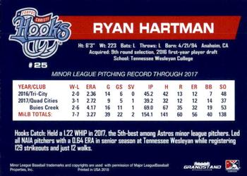2018 Grandstand Corpus Christi Hooks #13 Ryan Hartman Back