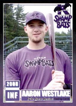 2008 Keene Swamp Bats #NNO Aaron Westlake Front