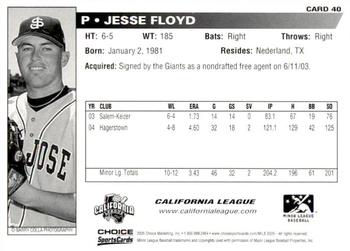 2005 Choice Carolina-California All-Stars #40 Jesse Floyd Back