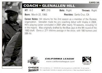 2005 Choice Carolina-California All-Stars #50 Glenallen Hill Back