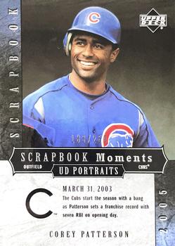 2005 Upper Deck Portraits - Scrapbook Moments #SM-PA Corey Patterson Front
