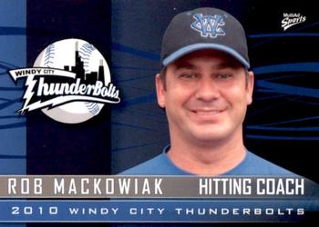 2010 MultiAd Windy City ThunderBolts #3 Rob Mackowiak Front