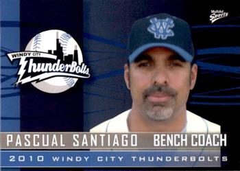 2010 MultiAd Windy City ThunderBolts #5 Pascual Santiago Front