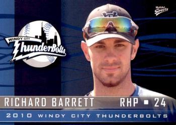 2010 MultiAd Windy City ThunderBolts #7 Richard Barrett Front