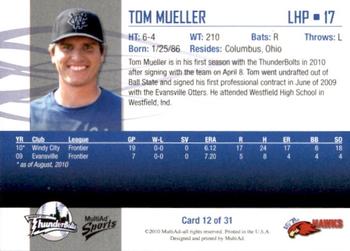2010 MultiAd Windy City ThunderBolts #12 Thomas Mueller Back