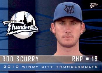 2010 MultiAd Windy City ThunderBolts #14 Rod Scurry Front