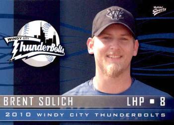 2010 MultiAd Windy City ThunderBolts #15 Brent Solich Front