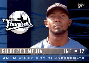 2010 MultiAd Windy City ThunderBolts #24 Gilberto Mejia Front