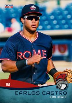 2016 Choice Rome Braves Update #39 Carlos Castro Front