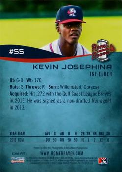 2016 Choice Rome Braves Update #40 Kevin Josephina Back