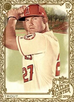 2019 Topps Allen & Ginter - Gold #10 Mike Trout Front