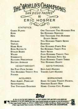 2019 Topps Allen & Ginter - Gold #80 Eric Hosmer Back