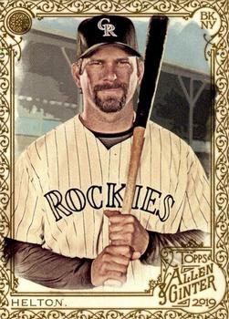 2019 Topps Allen & Ginter - Gold #105 Todd Helton Front