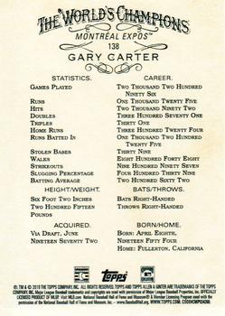 2019 Topps Allen & Ginter - Gold #138 Gary Carter Back