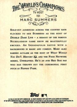 2019 Topps Allen & Ginter - Gold #151 Marc Summers Back