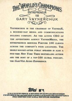 2019 Topps Allen & Ginter - Gold #155 Gary Vaynerchuk Back