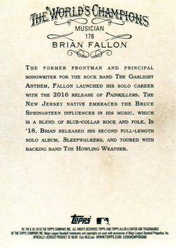 2019 Topps Allen & Ginter - Gold #178 Brian Fallon Back
