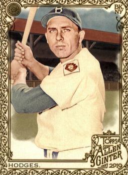 2019 Topps Allen & Ginter - Gold #385 Gil Hodges Front